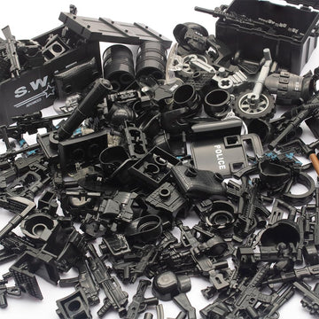 Army Equipment Gear Sets, Swat Team Building Block Toys, Special Military Soldier Style Weapon Sets, Military Weapon Pack Accessories Kits Toys