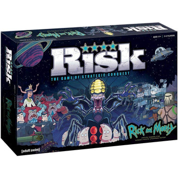 Risk Rick and Morty Risk Game | Based on The Popular Adult Swim TV Show Rick & Morty | Official Rick and Morty Merchandise | Classic Risk Board Game
