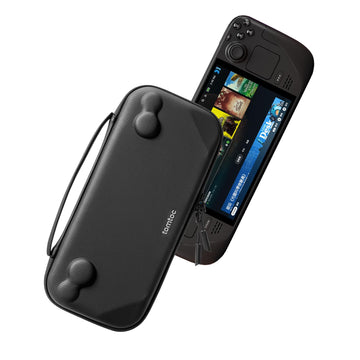 tomtoc Carrying Case Compatible with Steam Deck/OLED, Protective case, Hard Portable Travel Carrying bag for Steam Deck Console, Shockproof, Travel