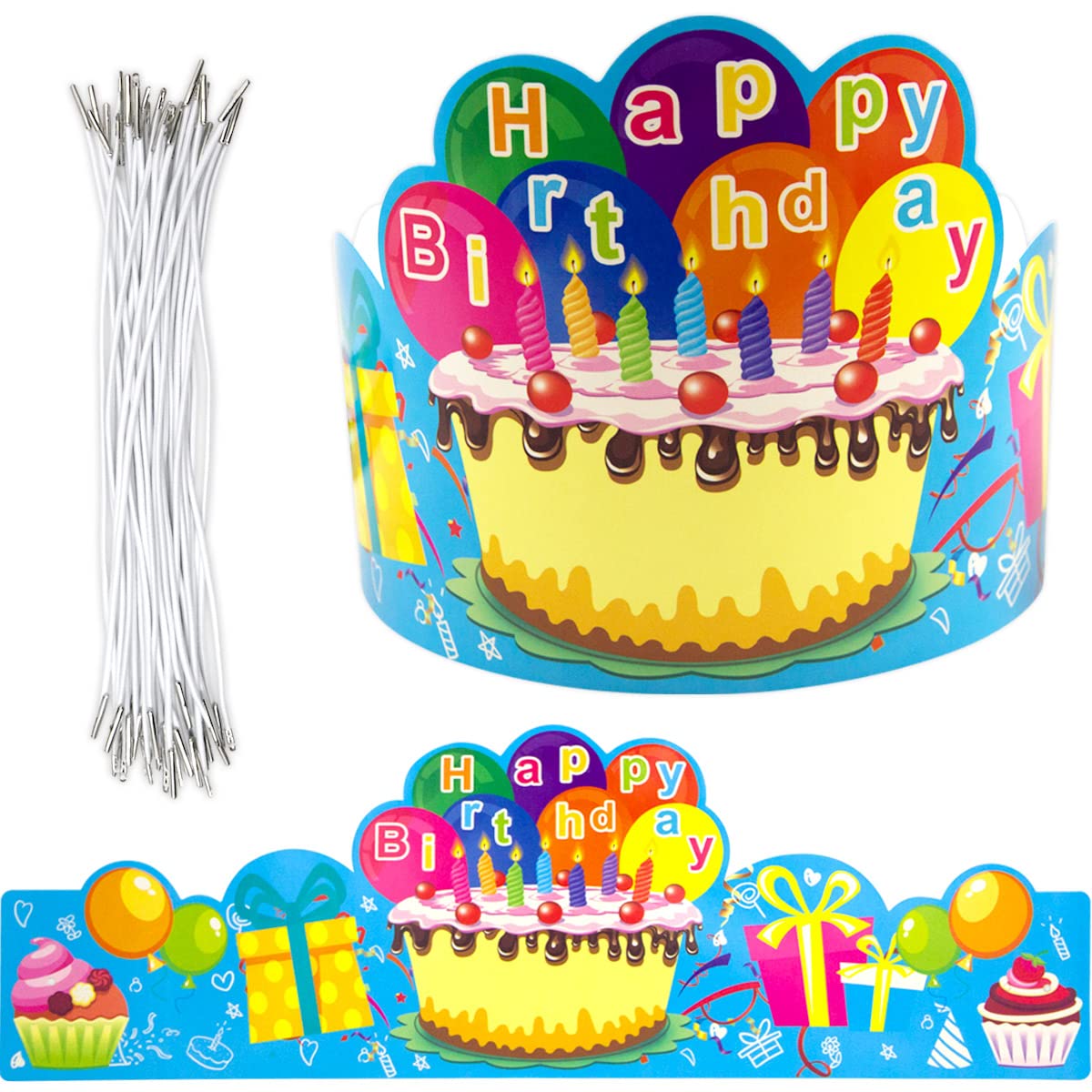 Fancy Land Birthday Crowns for Kids Pack of 30 Classroom Must Haves Pre K