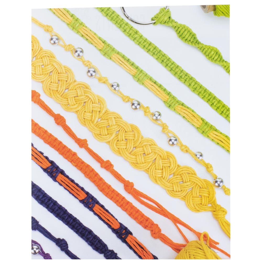 Craft County Step-by-Step Project Workbooks - Fun Activity Ideas for Macrame, Paracord, and Quilting - Hemp Bracelets