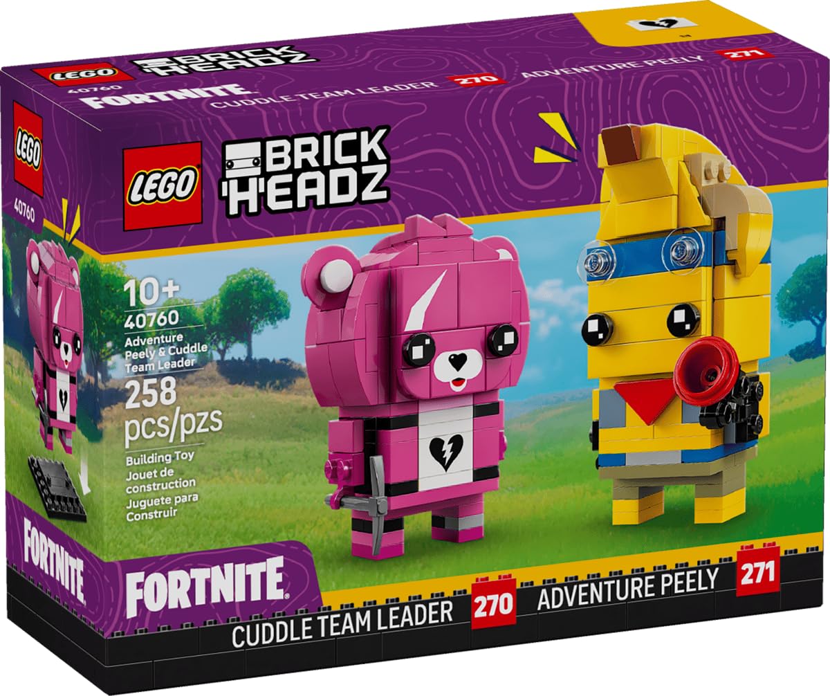 LEGO Fortnite BrickHeadz Adventure Peely & Cuddle Team Leader 40760