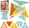 Fisher-Price Wood Montessori Triangle Puzzle Learning Activity, Ages 3+
