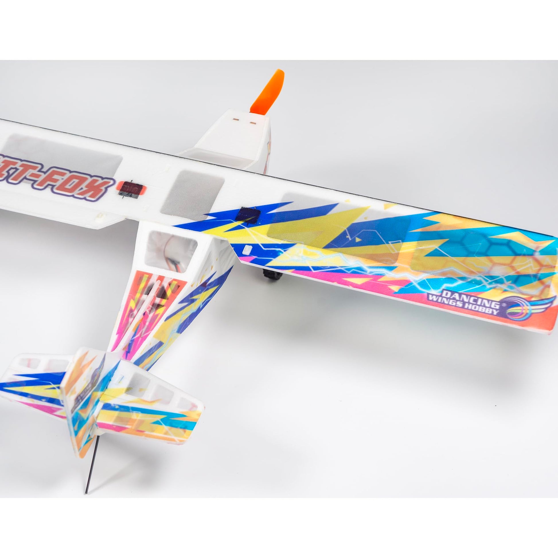Quolefly DIY RC Model Airplane EA01 Kit-Fox, 570mm Wingspan Ultra-Light EPP Foam Plane for Adults & Hobbyists (KIT+Motor+ESC+Servos)
