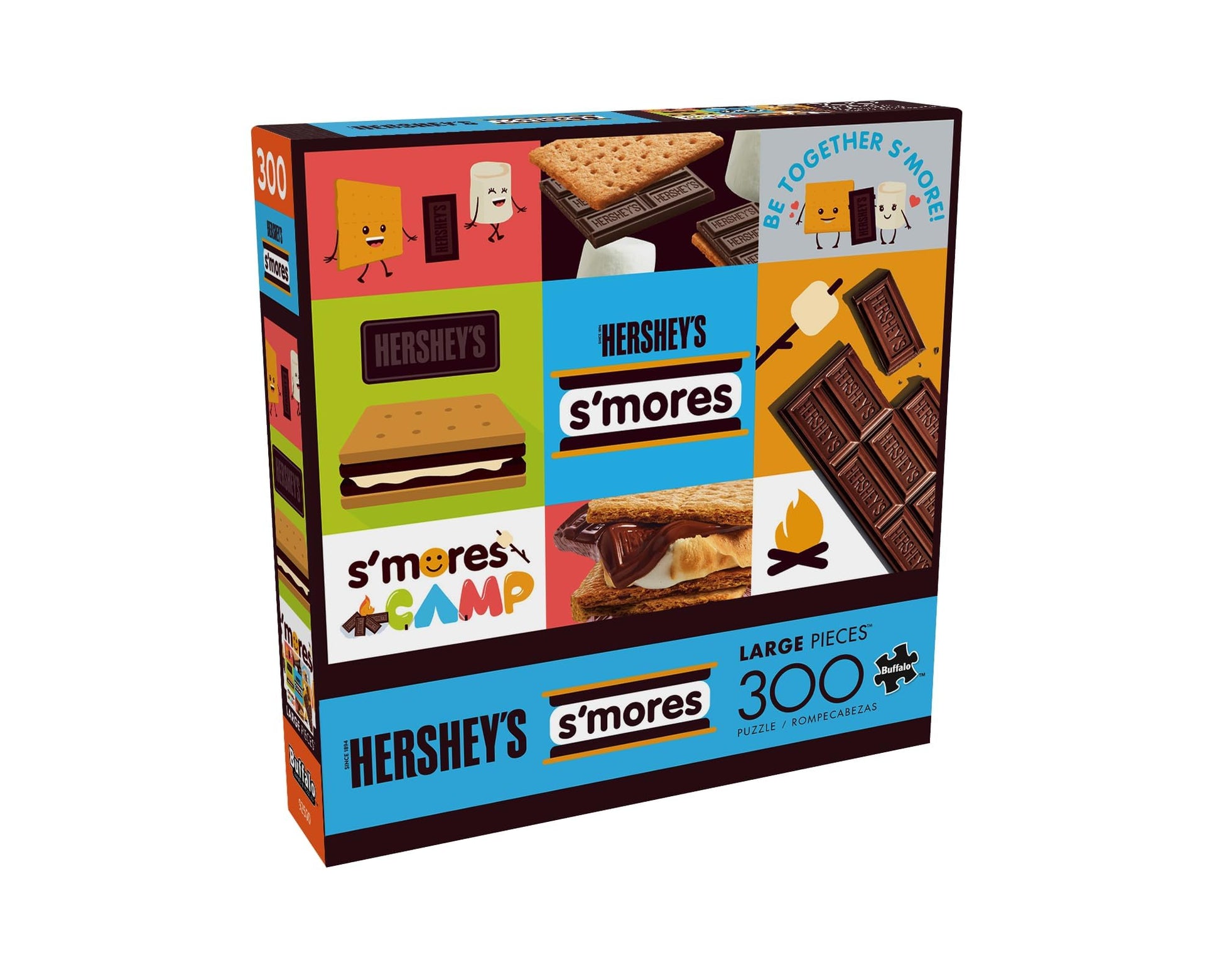 Buffalo Games - Hershey - S'Mores Collage - 300 Piece Jigsaw Puzzle for Adults -Challenging Puzzle Perfect for Game Nights - Finished Size is 21.25 x