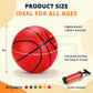 DAOLONG 6 Pack Multicolor Inflatable Mini Basketball, 6 Inch Replacement Small Basketball with Pump, Indoor Outdoor Mini Hoop Balls for Kids Toddlers