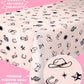 xo, Fetti Western Reusable Tablecloth | 9' x 4.5' | Rodeo Bachelorette Tablescape, Ranch Birthday Party Decoration, Cowgirl Table Decor, Cowboy Kids