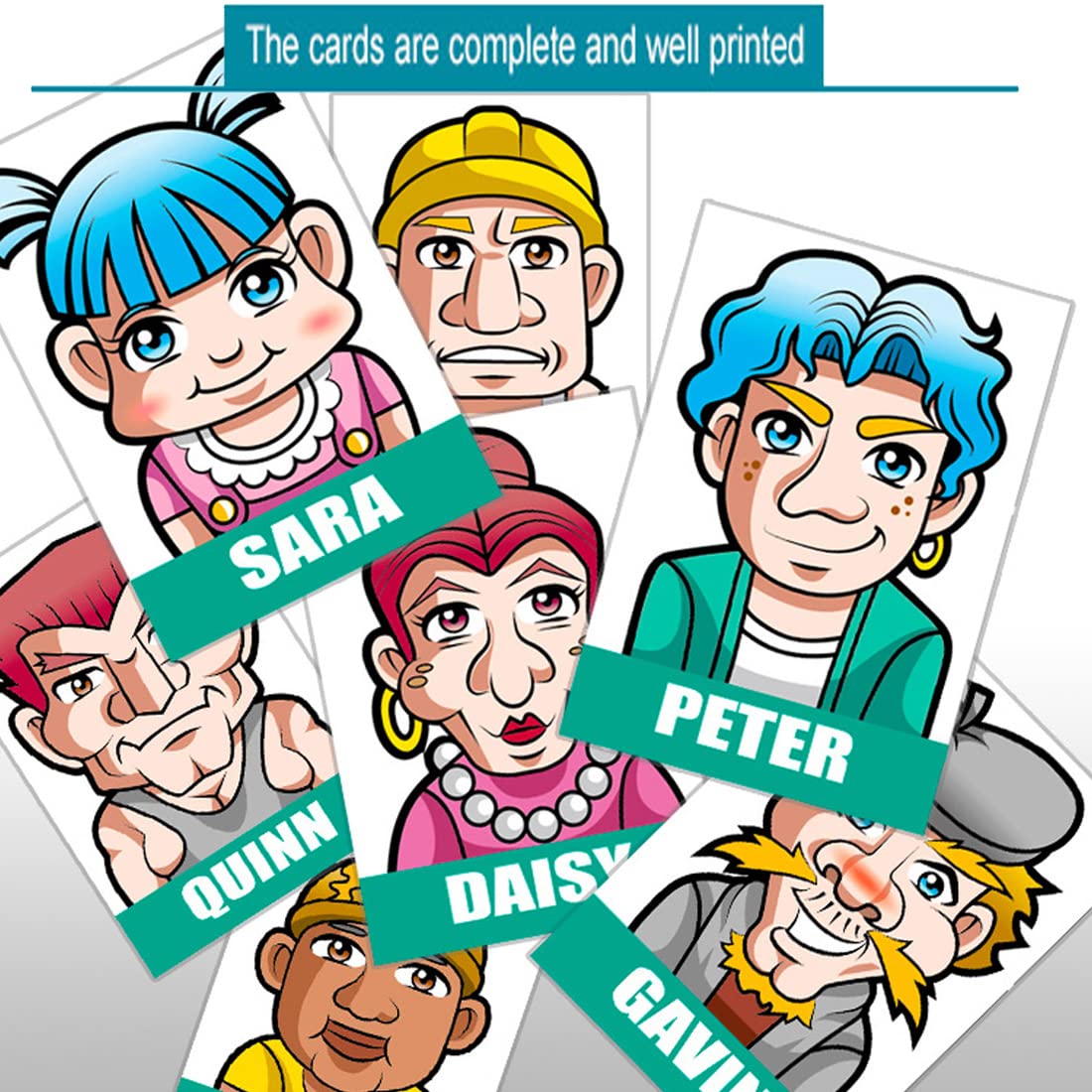 Mbarbs Gaming Speculate Features to Know Who I Am? Speculating Game for Kids Ages 6 and Up, Includes People Cards