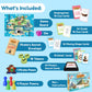 The Fidget Game Pirate Island, Reading Comprehension Game for Kids, Grades K-2, Ages 5-8, Story Elements Board Game, Build Inference, Sequencing