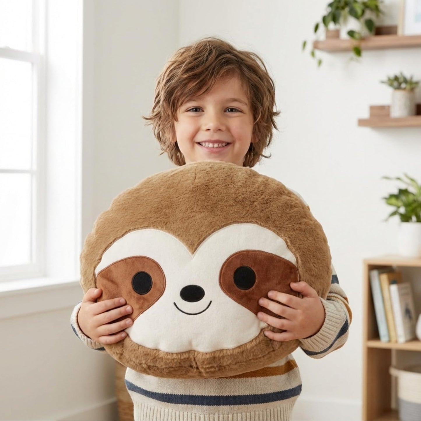 16" Kawaii Sloth Plush Pillow