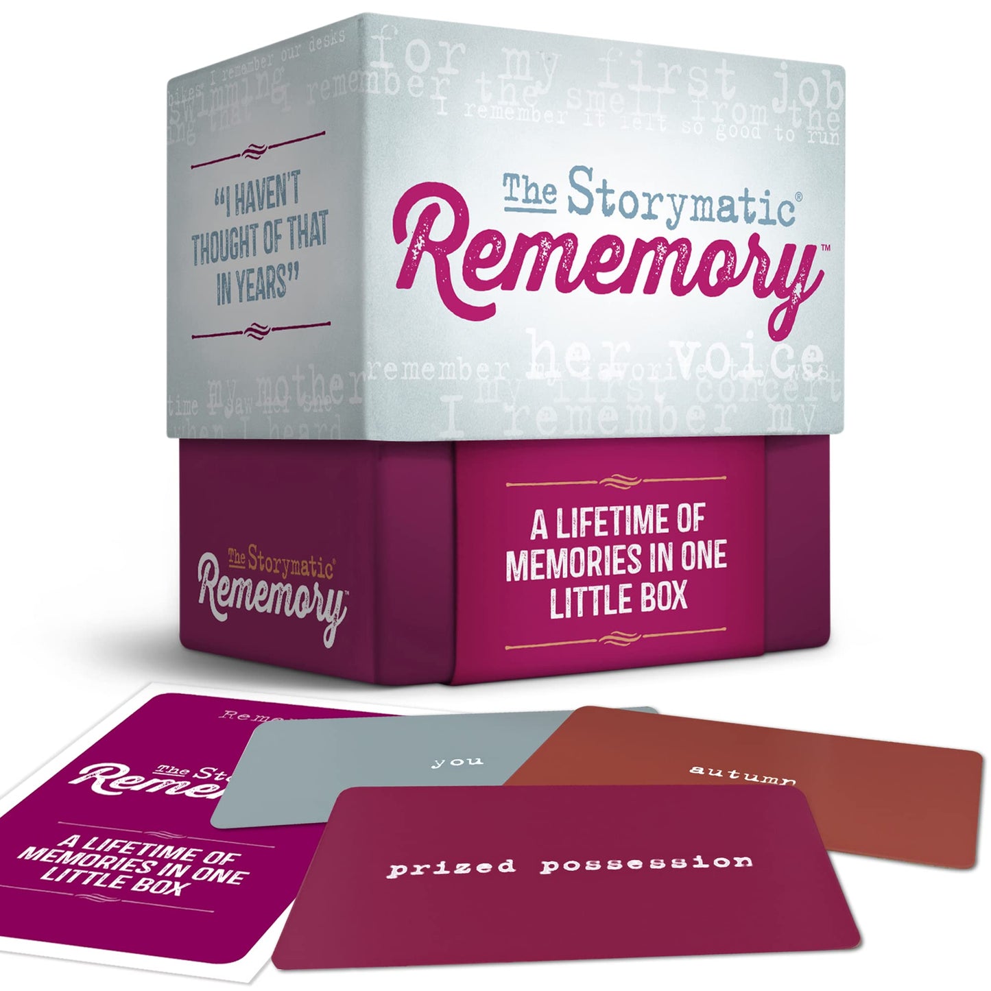 Storymatic Rememory - Writing Prompt and Memory Prompt - Conversation Cards for Family and Friends