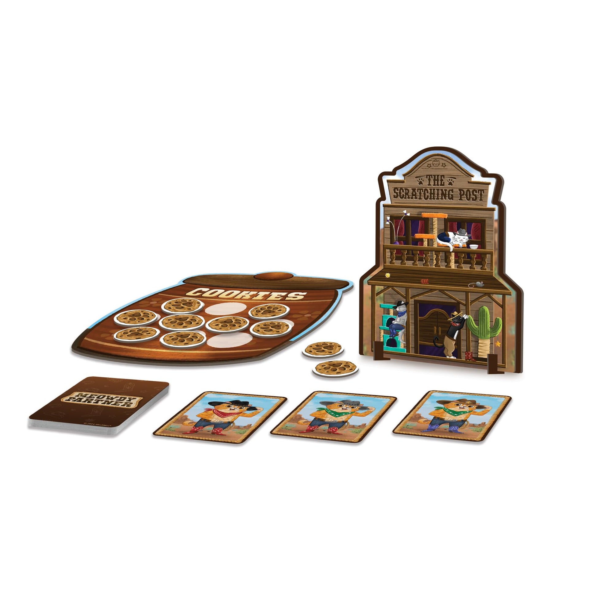 Peaceable Kingdom Meowdy Partner Cooperative Matching Game, Preschool Memory and Observation Game for Kids Ages 3-5, Team Based Gameplay with Cards