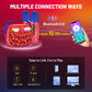 Mini Karaoke Machine for Kids Ages 3-12: Portable Bluetooth Speaker with 2 Wireless Microphone, LED Light Show for Kids 3 4 5 6 7 8 9 10 Year Old Boys