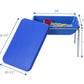 Children's Factory 18" Small Sensory Table, Sandbox with Lid, Water Table for Kids, Blue