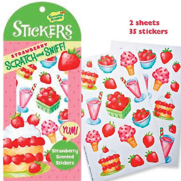 Peaceable Kingdom Press Scratch & Sniff Strawberry Scented Sticker Pack
