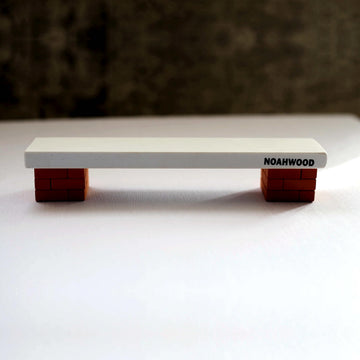 NOAHWOOD Fingerboard Obstacles (24pcs Red Brick White Stone Park Bench)