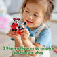 LEGO DUPLO Disney Mickey & Minnie Mouse Birthday Train Toy - Building Blocks for Toddlers, Ages 2+ - Pretend Play Learning Toy for Girls & Boys - Gift