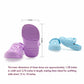 HXIELEC 4 Pairs Classic Clogs for 18" Dolls - Macaron Color EVA Slip-On Shoes,Fits Most 18" Dolls,Dress Up Gift Set