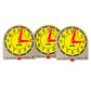 Carson Dellosa 12PC Judy Clock Set, 4" x 4" Mini Clocks for Kids Learning to Tell Time, Teaching Supplies for Classroom, Homeschool, and Circle Time