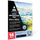 ARTEZA Watercolor Paper, 14 Sheets, 9x12 Inches Water Color Paper, 140lb/300gsm, 100% Cotton, Cold Press, Acid Free Art Paper