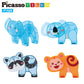 PicassoTiles Magnet Tile Animal Friends Action Figure Playset Mix or Match Figurine Wildlife Character Toy STEM Learning Construction Building