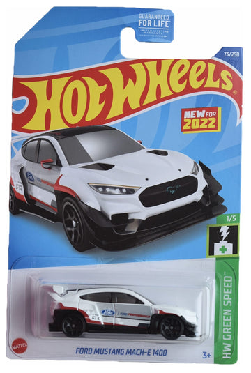 Hot Wheels Ford Mustang Mach-E 1400, Green Speed 1/5 [White]
