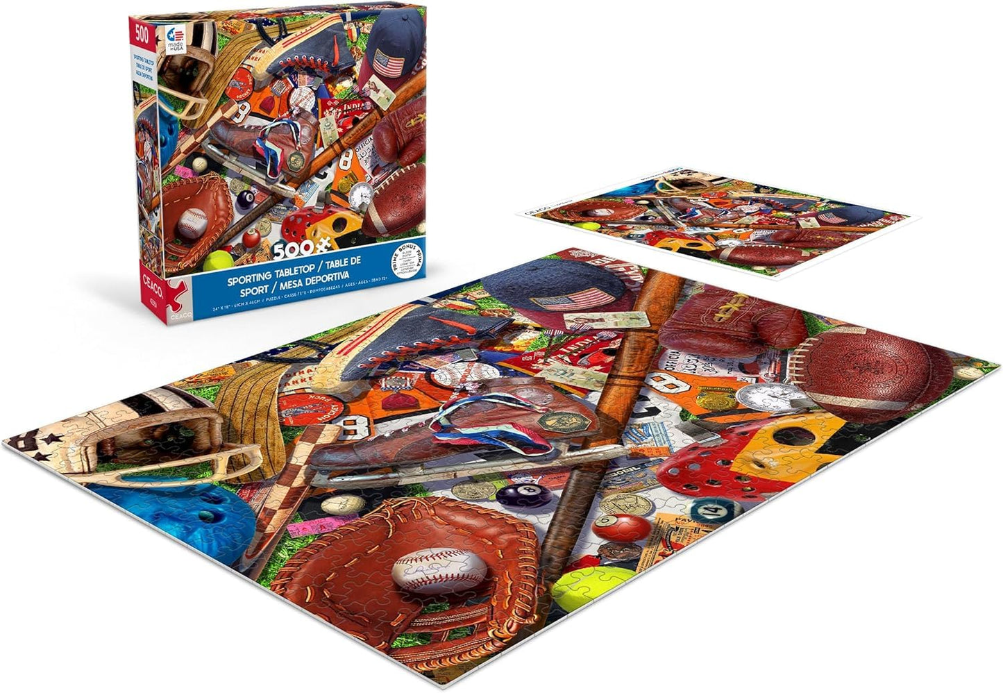 Ceaco - Sporting Tabletop - 500 Piece Jigsaw Puzzle