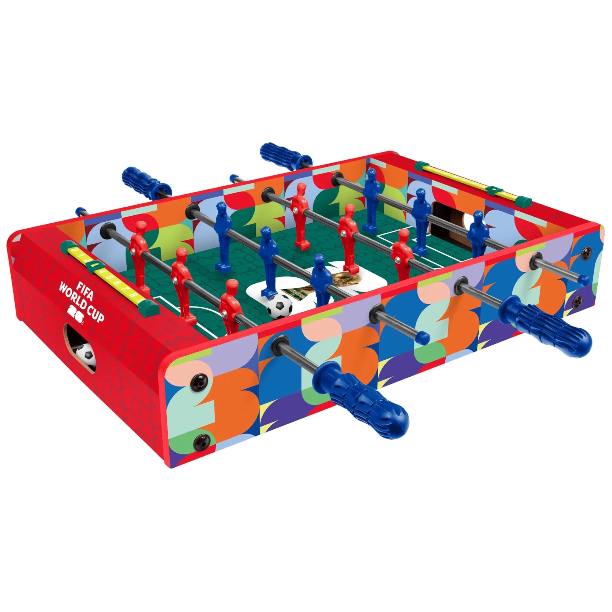 FIFA Foosball Table for Kids - Tabletop Soccer Game with Rod Handles, Ball & Players - Wooden Mini Game Table - FIFA Licensed - Kids 4+