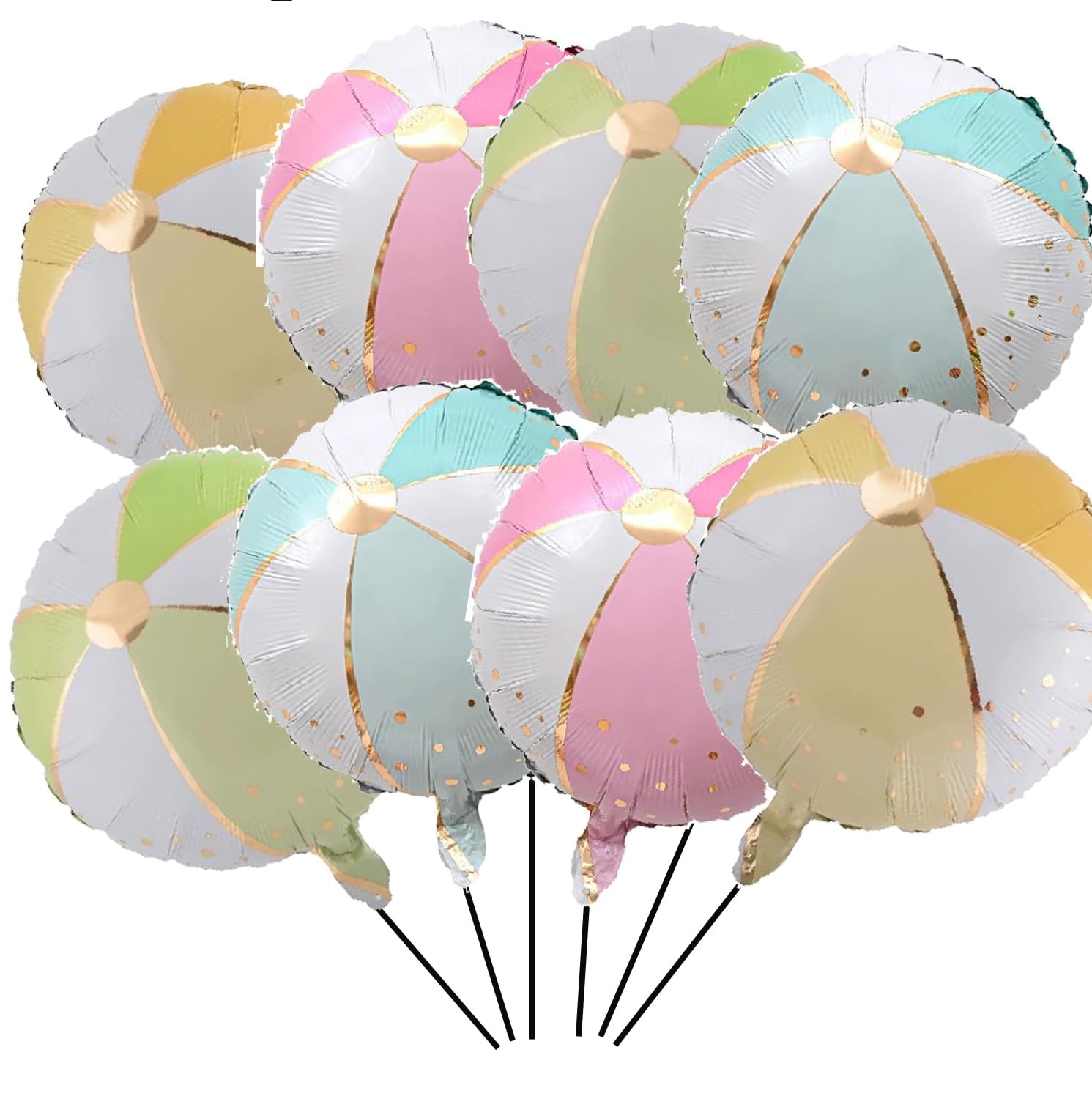 18inch Beach Ball Shaped Mylar Foil Balloons for Summer Beach Pool Party Birthday Party Decoration