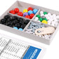 Swpeet 125 Pcs Molecular Model Kit for Inorganic & Organic Molecular Model Teacher and 16 Years and Over Student Kit - 54 Atoms & 70 Links & 1 Short