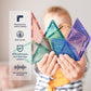 CONNETIX Magnetic Tiles Pastel Shape Expansion Pack, 48 Pieces