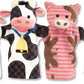 Melissa & Doug Farm Friends Hand Puppets (Set of 4) - Cow, Horse, Sheep, and Pig Soft Puppets for Kids and Toddlers Ages 2+