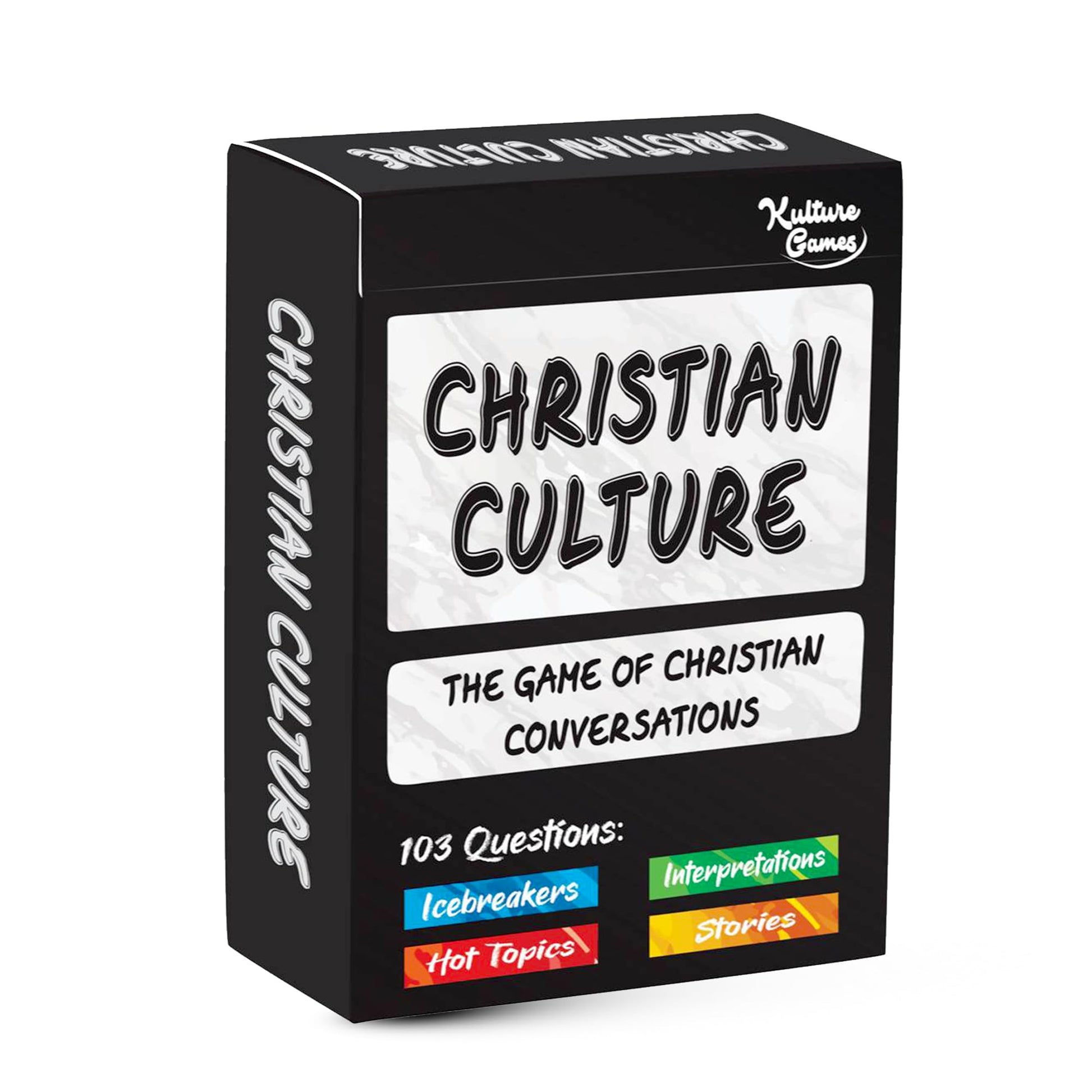Kulture Games Christian Culture - The Game of Conversations - Fun & Thought Provoking Starters About God, Christianity & Life - Cards for Bible Study