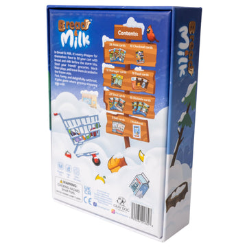 Gray Dog Games Bread & Milk Family Card Game, Grocery Shopping Sabotage, 8+, 2-4 Players