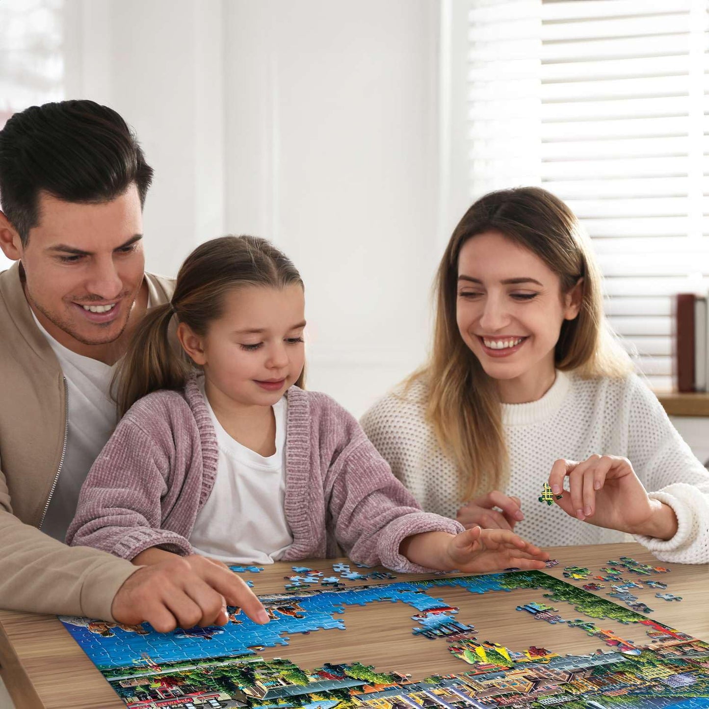 Boardwalk Bend, Oregon 500 Piece Jigsaw Puzzle Scenic Outdoor River Puzzles with Premium Box, Gift for Adults and Family 16"x20"