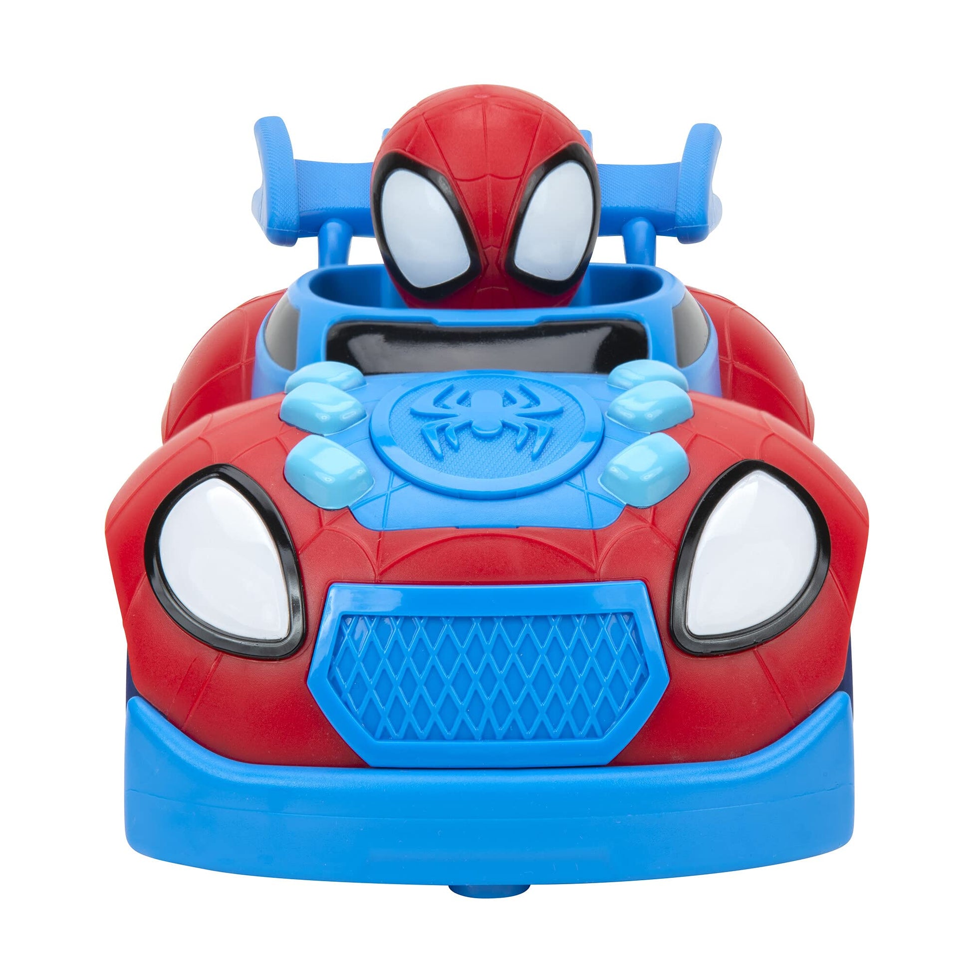 Jazwares Marvel Spidey and His Amazing Friends Web Crawler RC - Remote-Controlled Vehicle - Features Built-in Super Hero with 4 Controller Functions