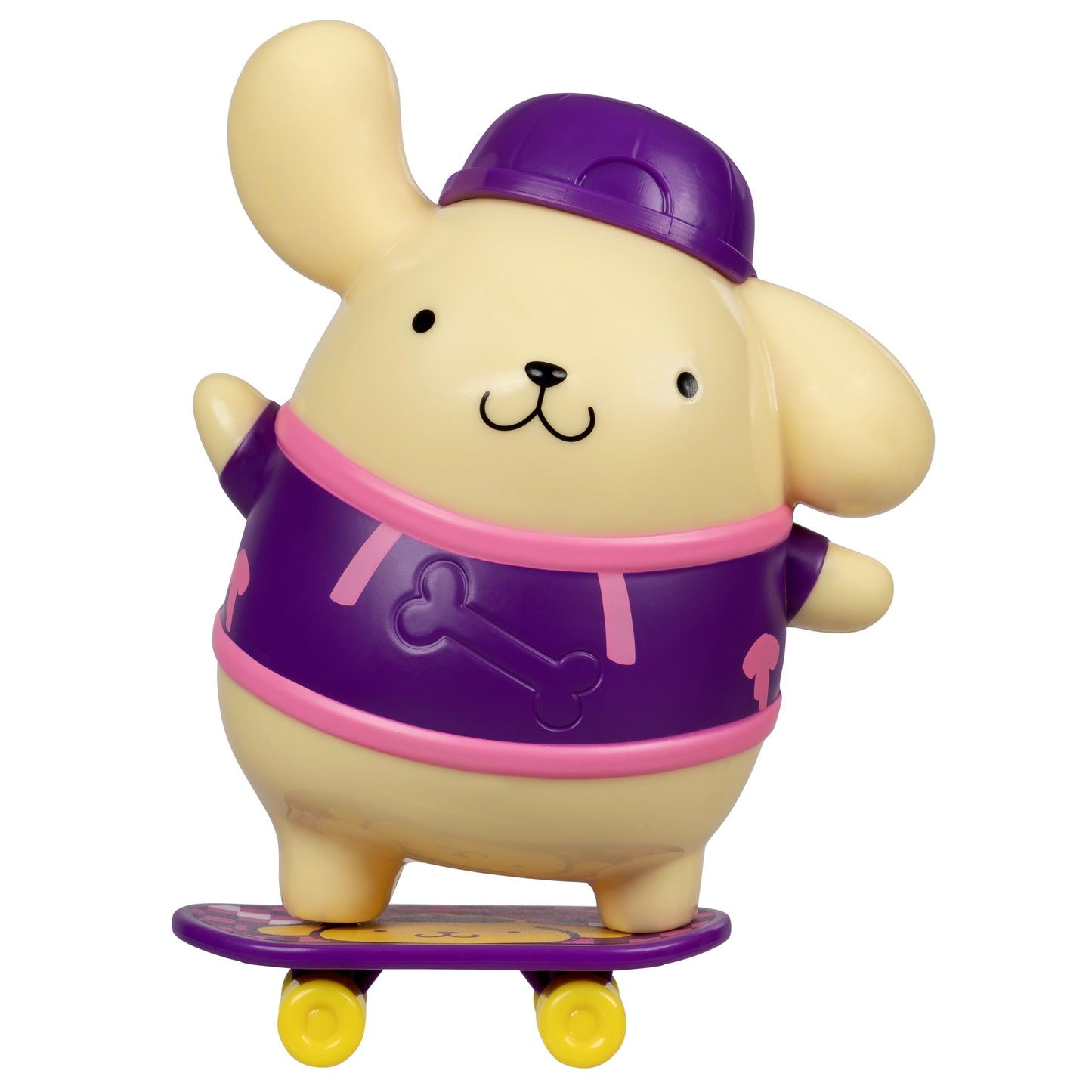 Jazwares Hello Kitty® and Friends - 4” Pompompurin™ Premier Figure with a Skateboard - Series 2 - Officially Licensed Sanrio Product from Ages 6+