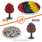 GUFOPONAS Realistic Plastic Trees Toys Plant Toy Set for Kids Sensory Bins Learning Toys Realistic Food Figurines School Projects Sand Box Decor