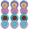 Donut Party Yo Yos - Set of 12 Toys - Party Favors and Giveaways for Kids