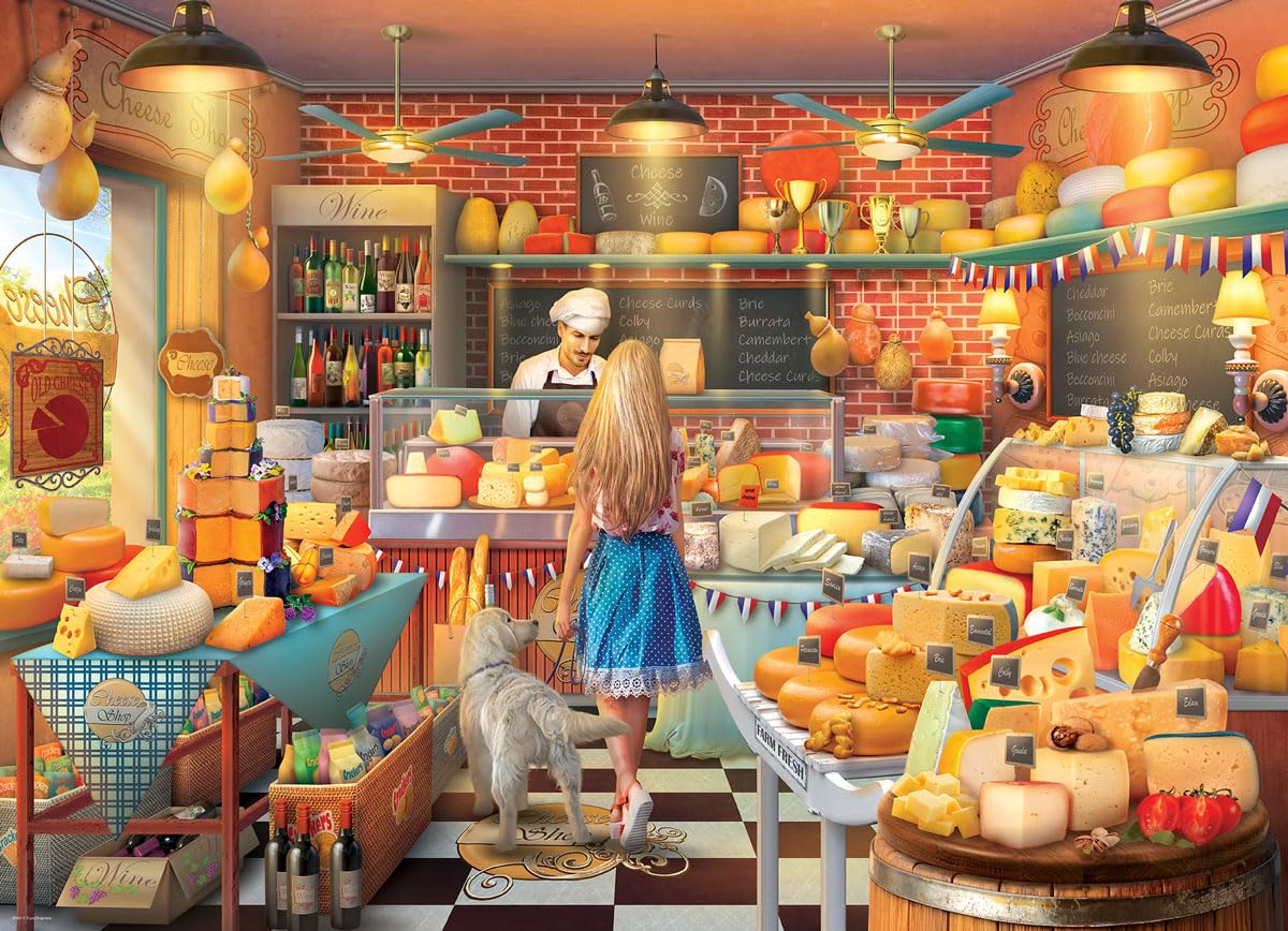 EuroGraphics - Cheese Store 1000 Pieces Jigsaw Puzzle for Adults, 1000 Pieces Puzzle