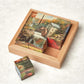 Bits and Pieces Wooden Block Puzzle - Seasons in the Country Tray Puzzle