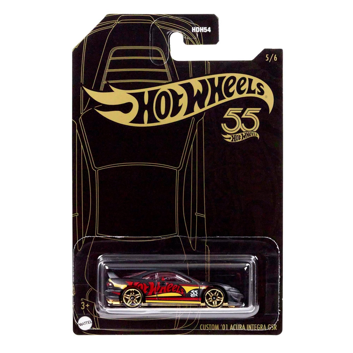 Hot Wheels (HDH54) 55th Anniversary Series 5/6 - Custom '01 Acura Integra GSR (Exclusive)