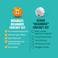 The Woobles Crochet Kit for Beginners - Easy Arts and Crafts Knitting & Crochet Animals Kit As Seen On Shark Tank - Bjørn The Narwhal