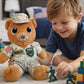 Toyledo Sergeant Snuggles Military Teddy Bear Plush, 10-Inch Soft Stuffed Animal, Camo Uniform Comfort Gift for Kids, Military Families, Veterans