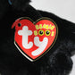 Ty Tracey Dog Plush, Black/White, Regular