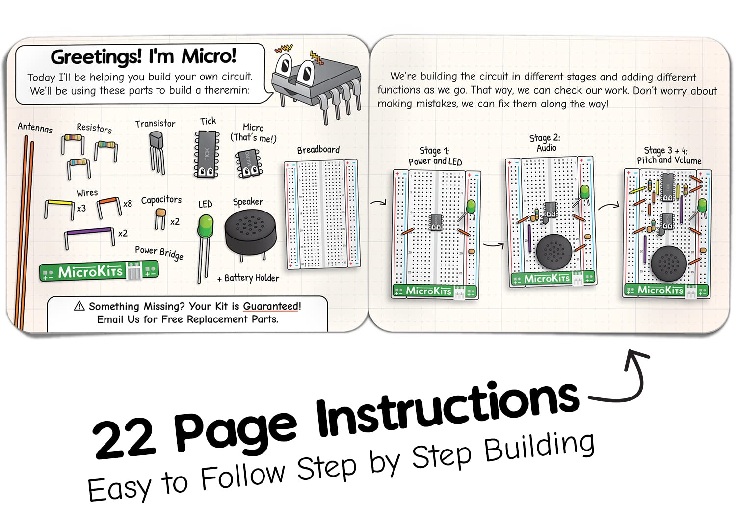 MicroKits Theremin Electronics Kit: Make Your Own Electric Field Instrument