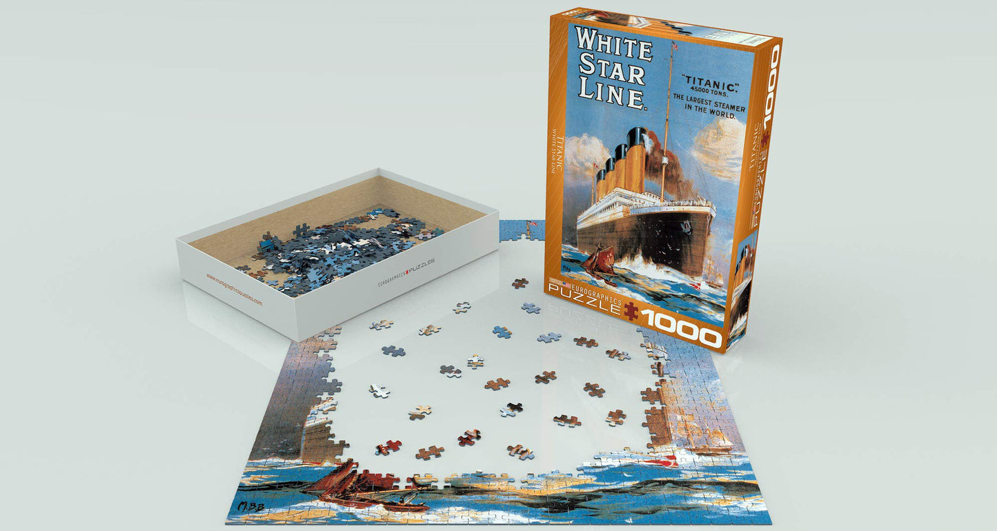 EuroGraphics Titanic White Star Line 1000 Piece Puzzle (6000-1333)