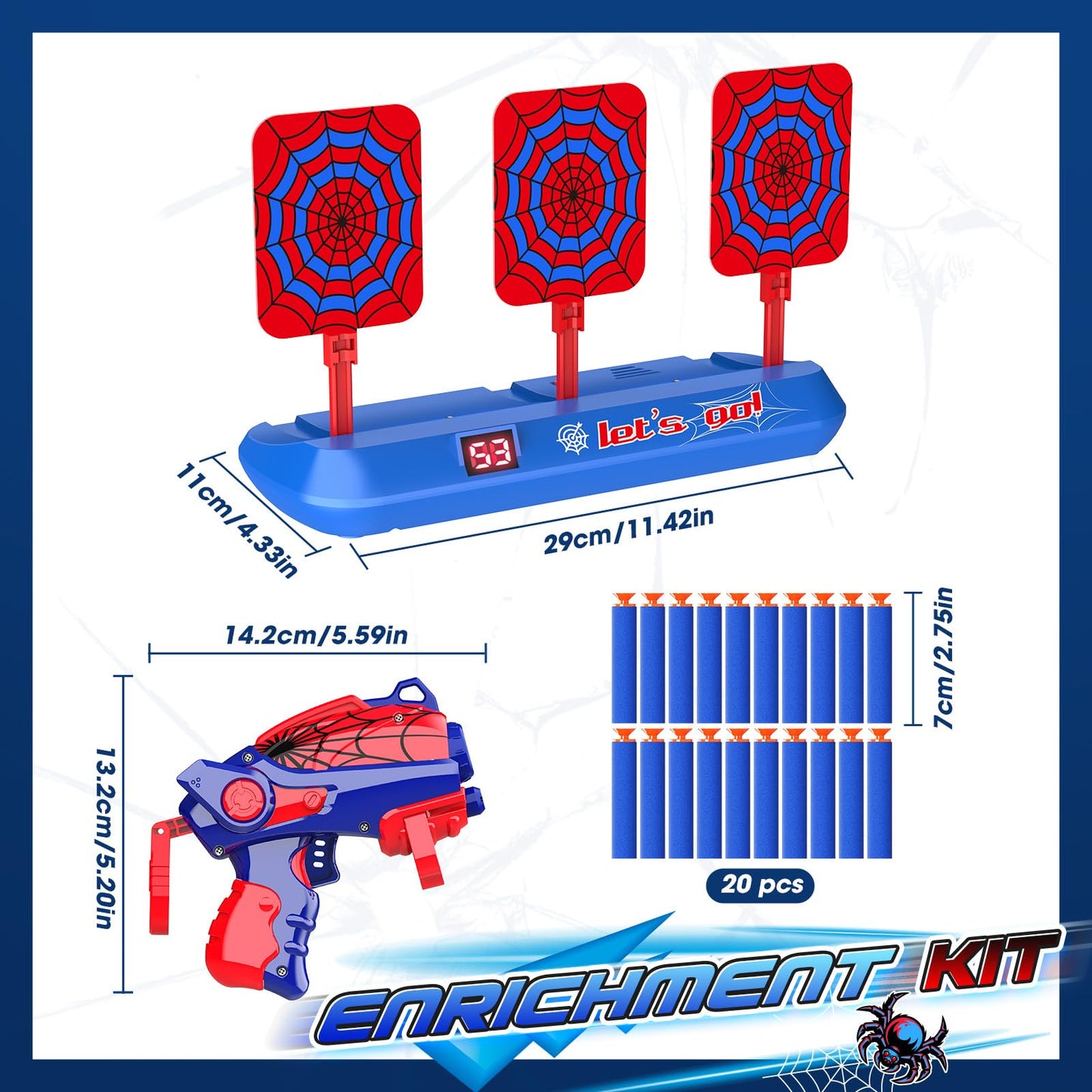SYOKZEY Spider Shooting Toys for Kids Ages 3-12,Birthday Halloween
