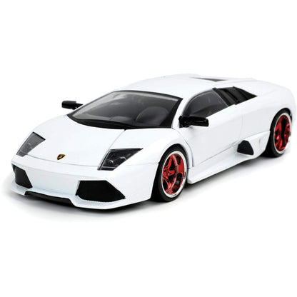 Jada Toys Hyperspec 1:24 Lamborghini Murciélago LP460 Die-cast Car Pearl White, Toys for Kids and Adults