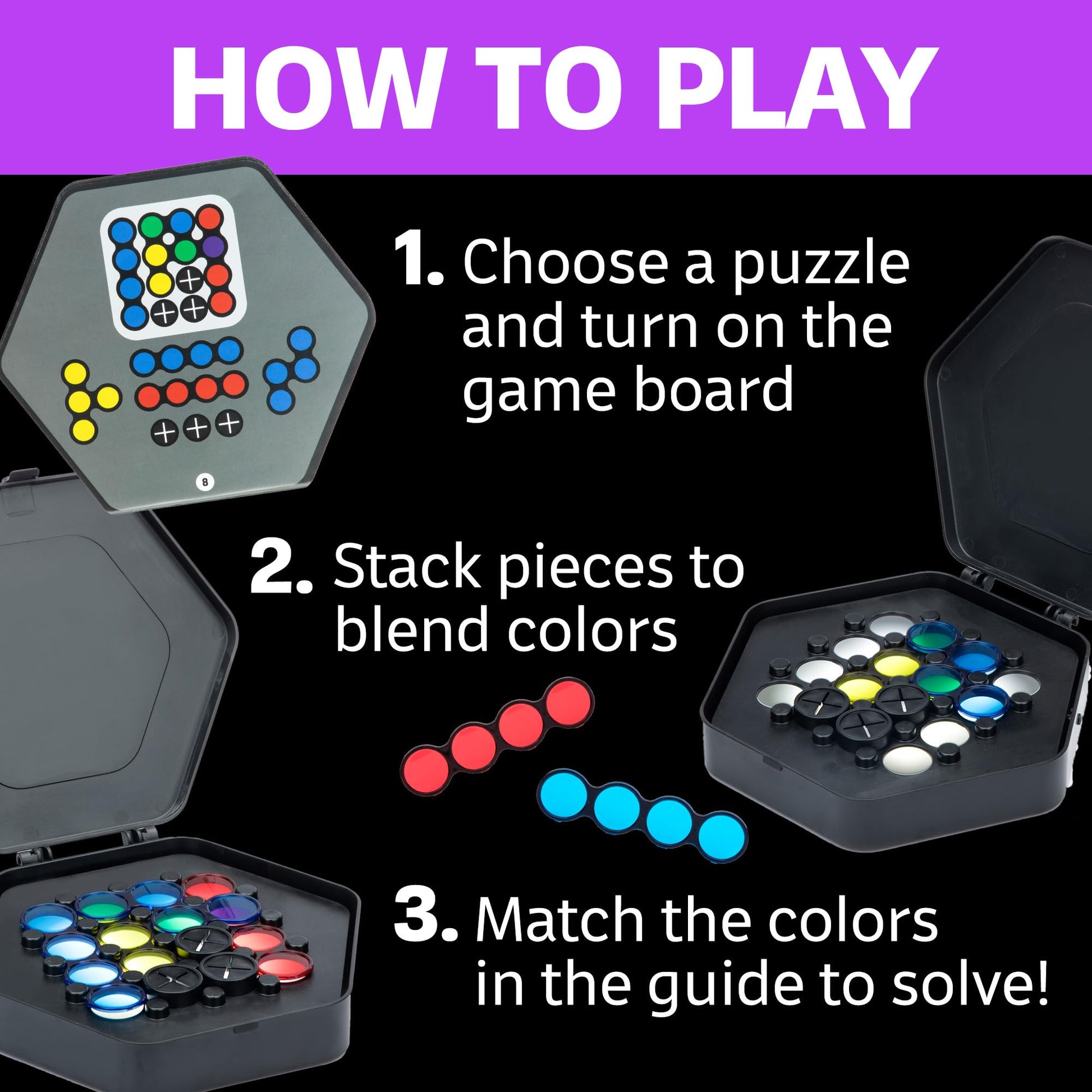 Educational Insights Kanoodle Fusion - 3D Brain Teaser Puzzles for Kids, Spatial Puzzle Games for Adults, Teens and Kids, Problem Solving Toys